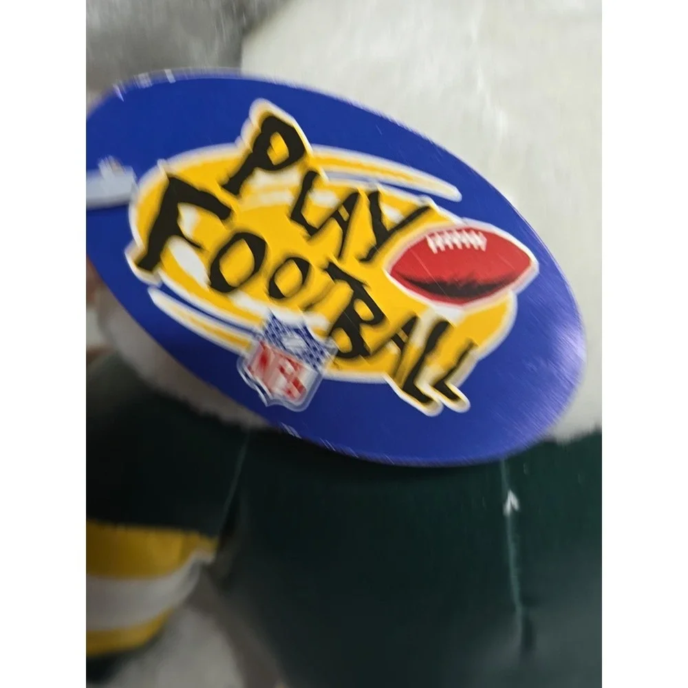 Vintage Green Bay Packers Football Bulldog Mascot Plush Stuffed Animal NFL 1998